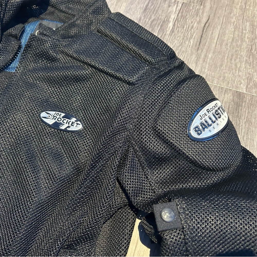 NWOT Men’s Joe Rocket Mesh Motorcycle Black Jacket S - Picture 3 of 6